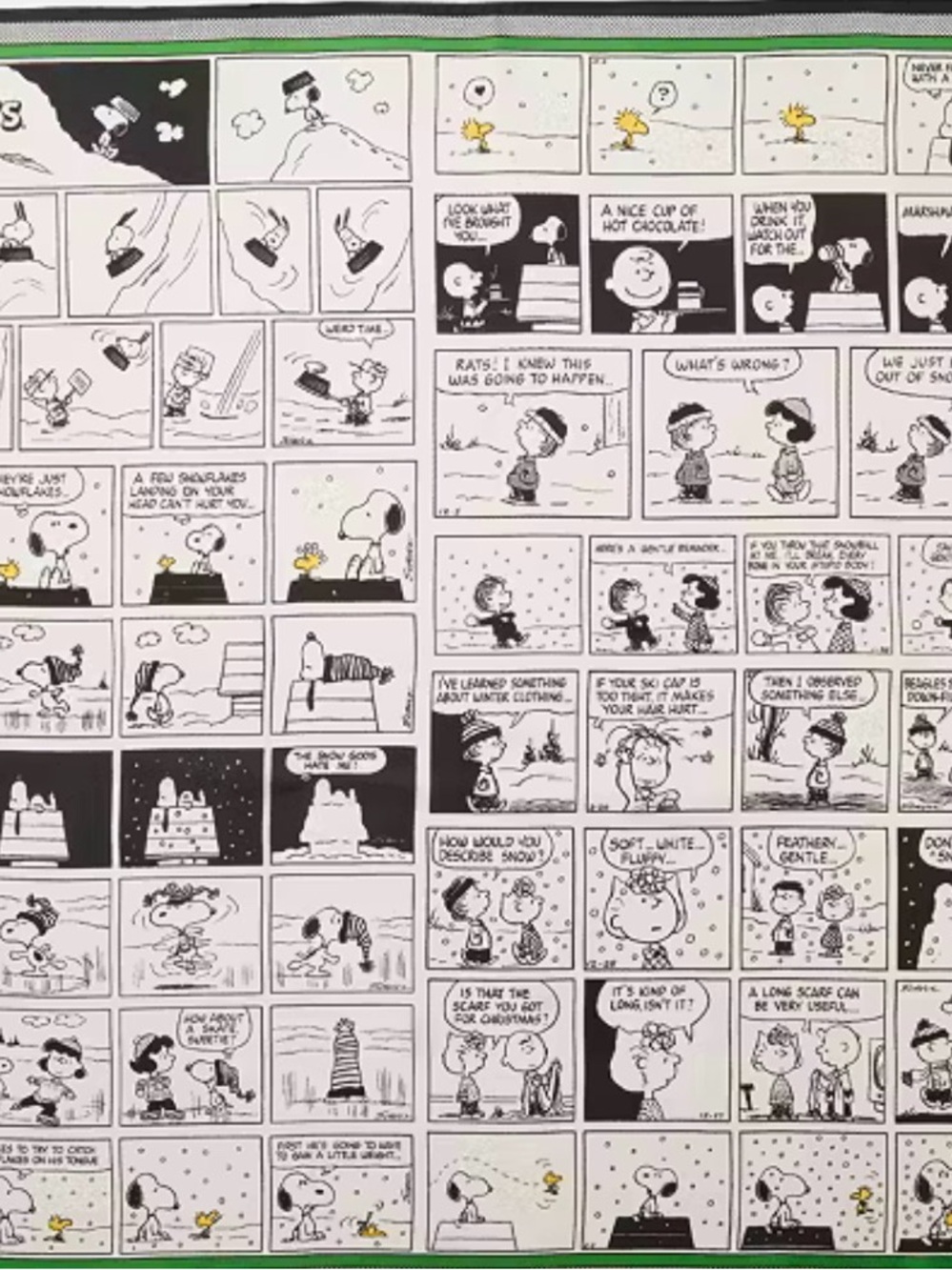 kate spade White and Black Comic Strip Print Scarf